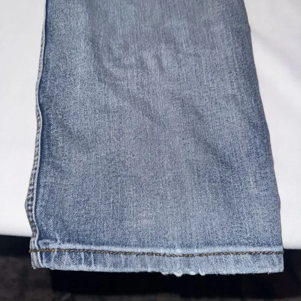 Nat Nast Jeans Mens 36x32 Blue Maverick Straight Dark Wash Faded Luxury Denim